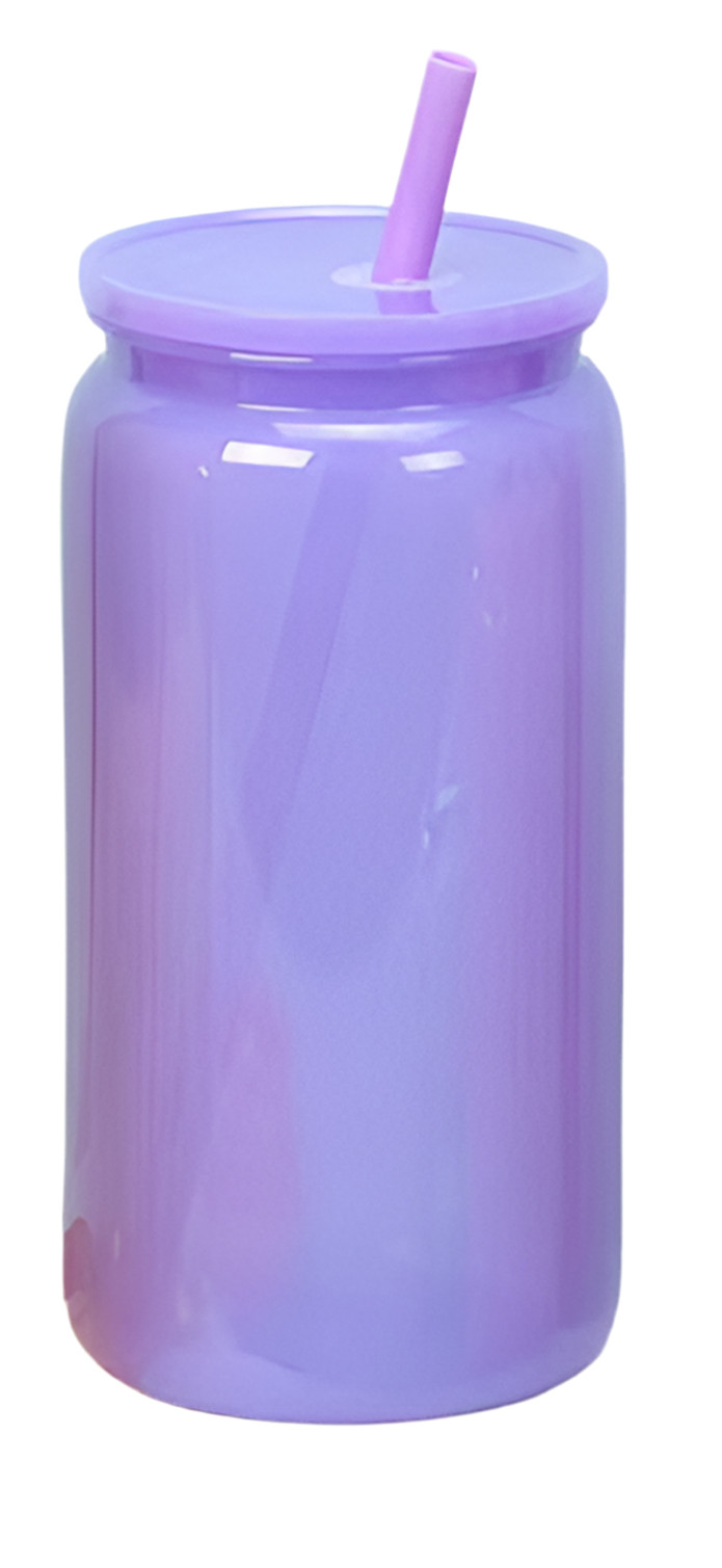 16oz Colored Glass Can