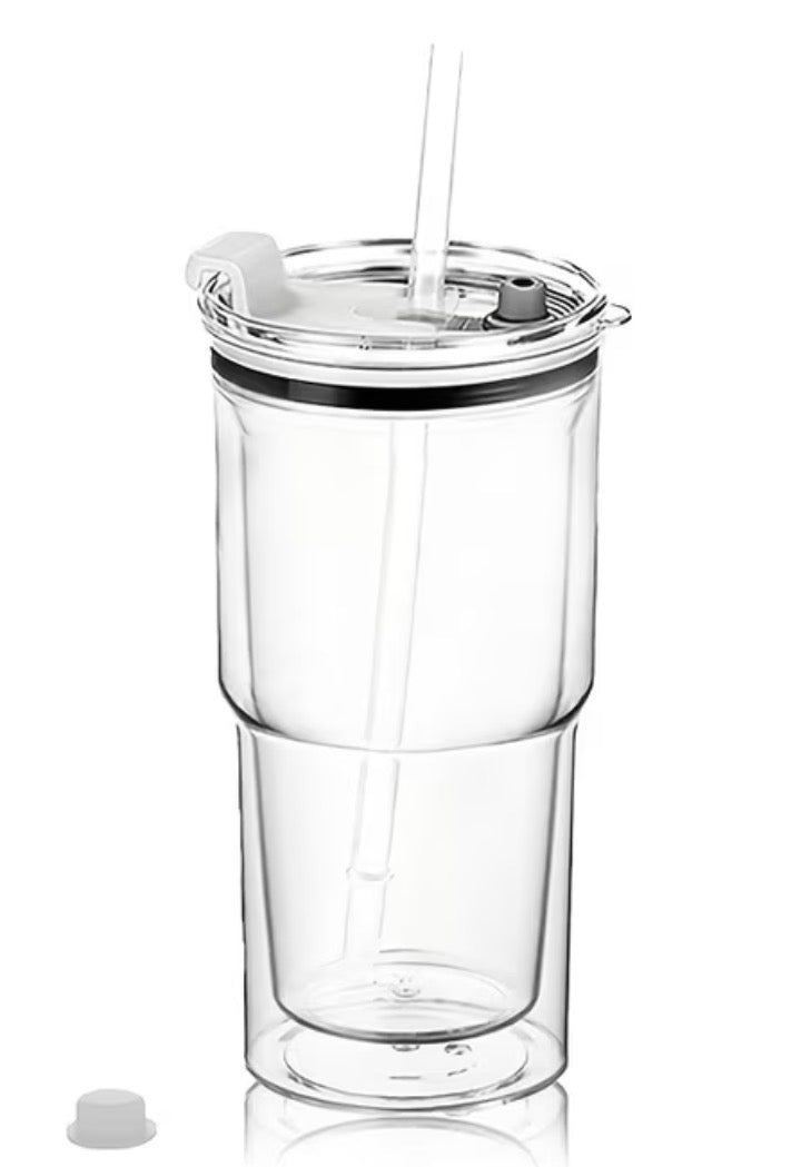 18 oz Acrylic Snow Globe Tumbler