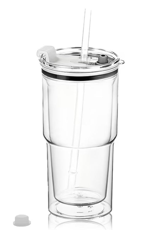 18 oz Acrylic Snow Globe Tumbler