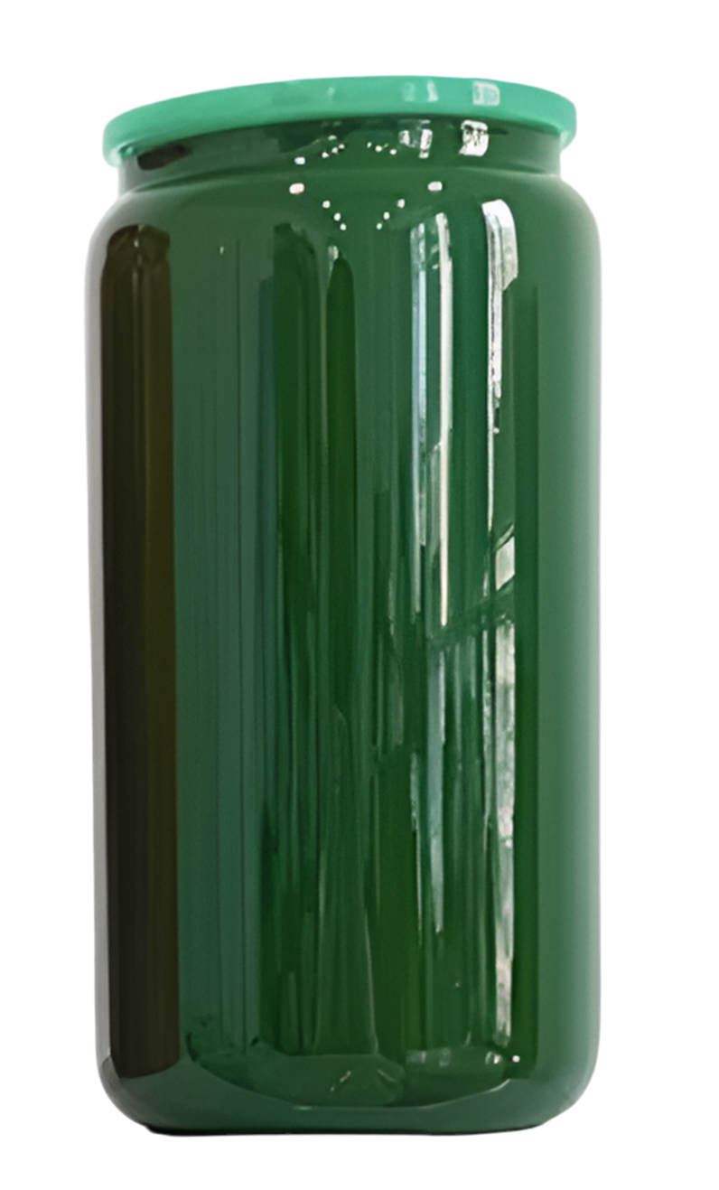 16oz Colored Glass Can