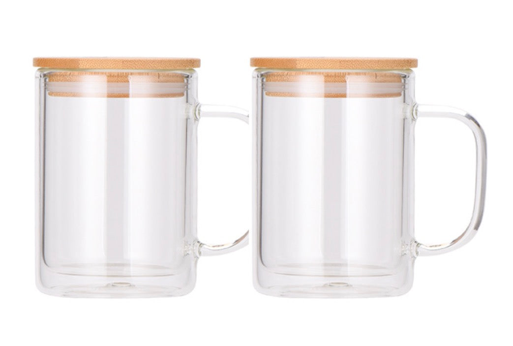 17 oz Glass Snow Globe Mug