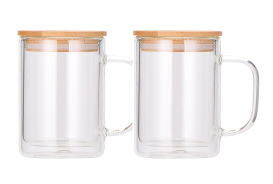 17 oz Glass Snow Globe Mug